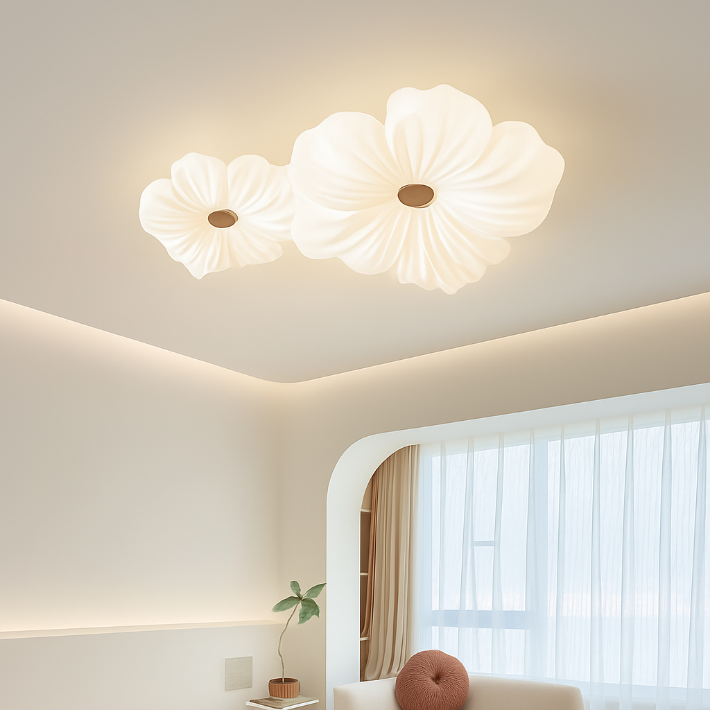 Plafonnier — LED décoratif en forme de fleur style nordique