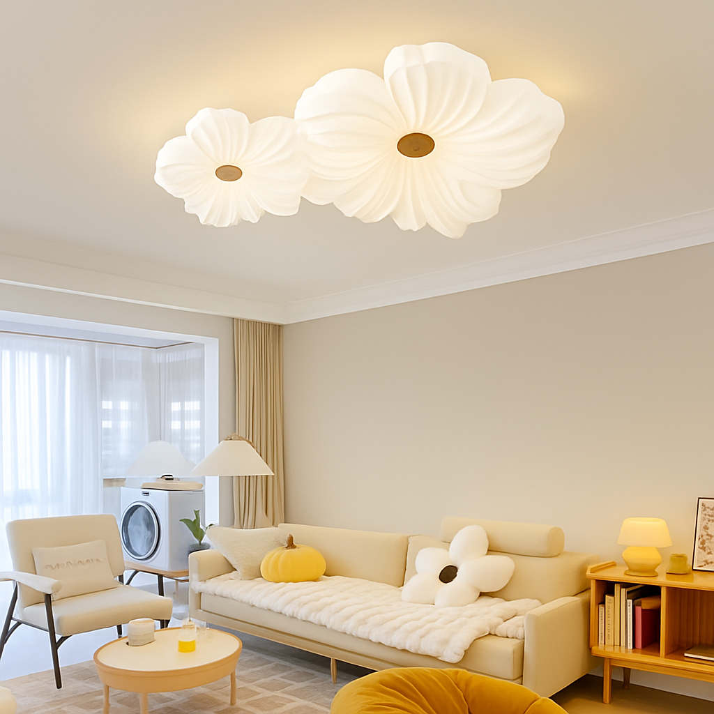 Plafonnier — LED décoratif en forme de fleur style nordique