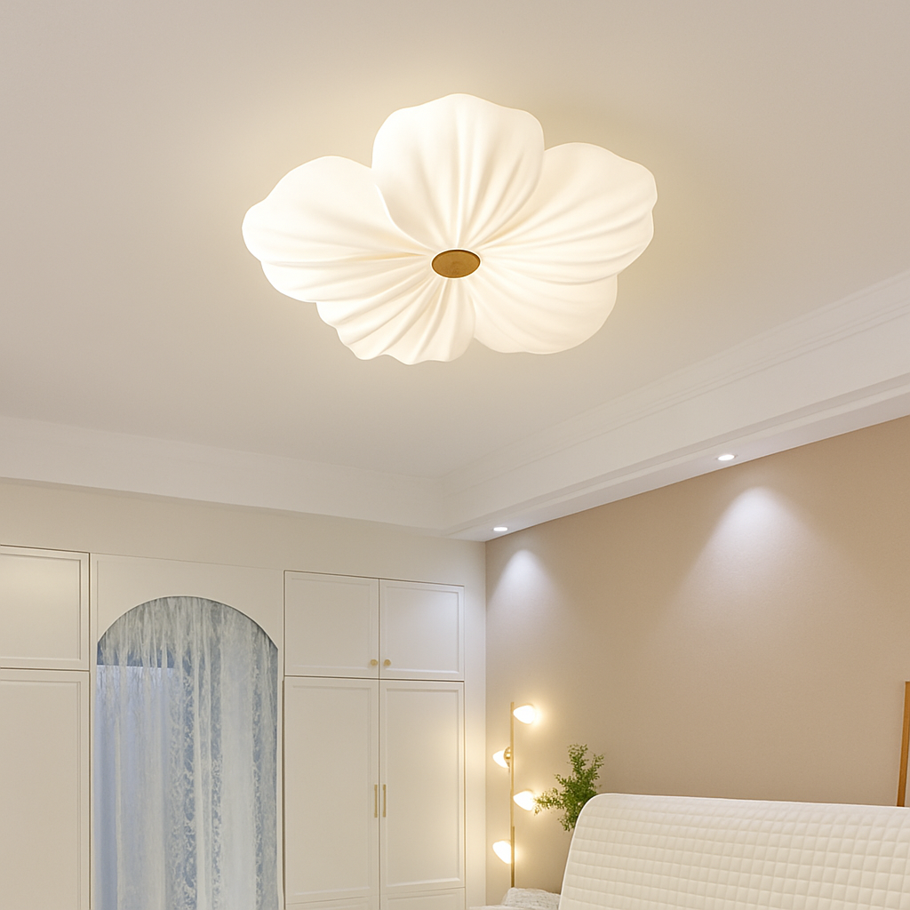 Plafonnier — LED décoratif en forme de fleur style nordique