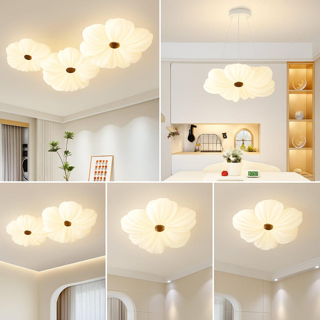 Plafonnier — LED décoratif en forme de fleur style nordique