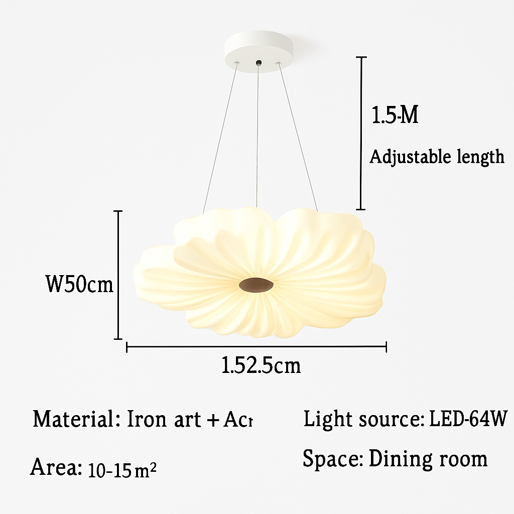 Plafonnier — LED décoratif en forme de fleur style nordique