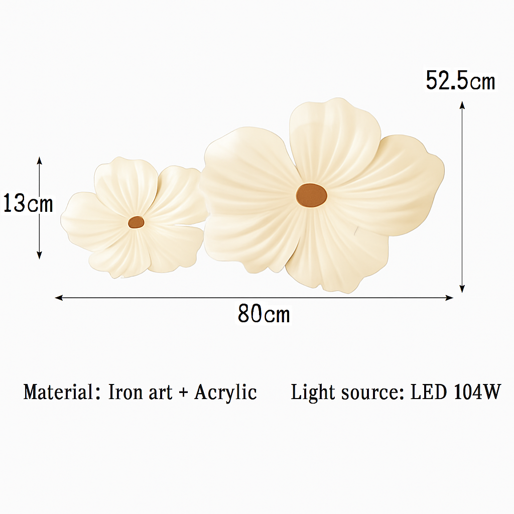 Plafonnier — LED décoratif en forme de fleur style nordique