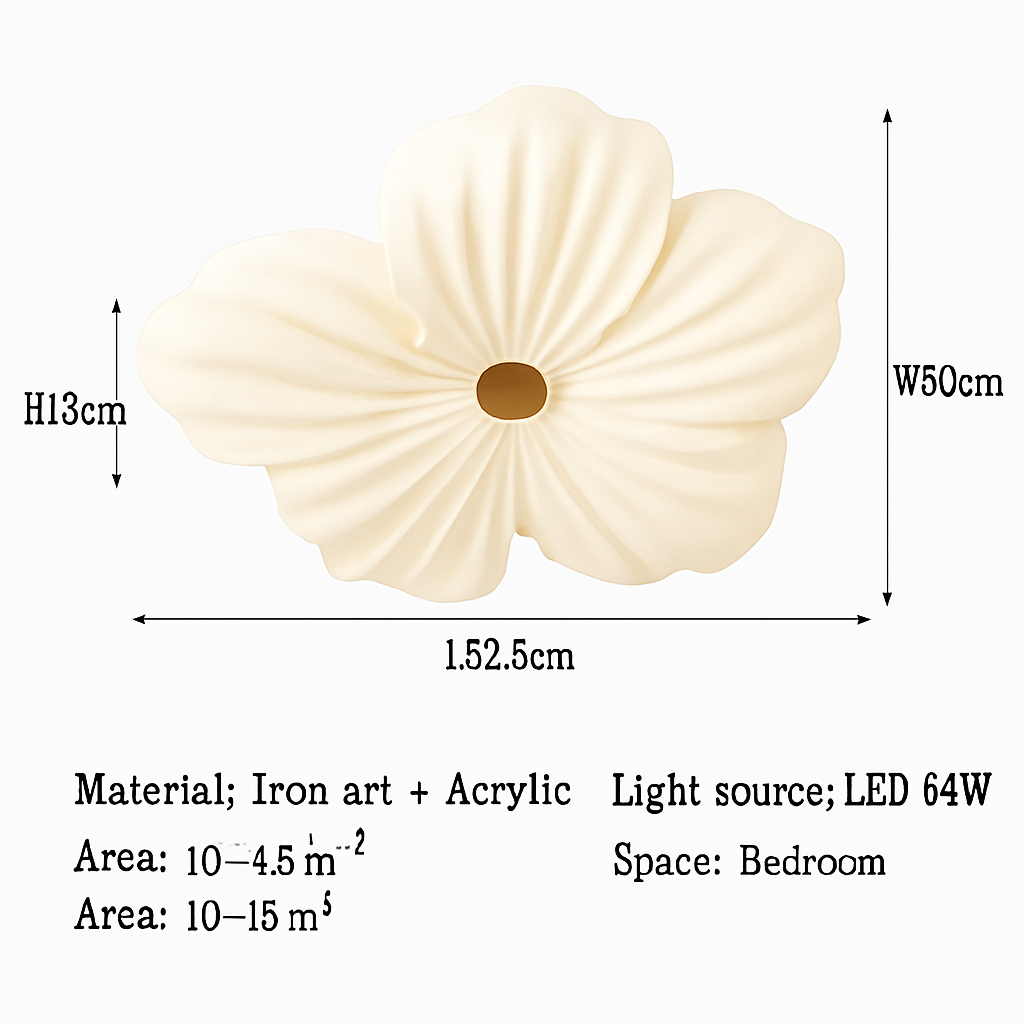 Plafonnier — LED décoratif en forme de fleur style nordique