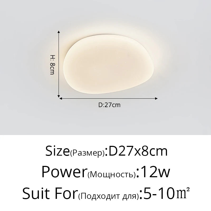 Plafonnier led de style nordique avec simplicité créative Noé Symphonie - Esprit Épuré & Harmonie Intérieure