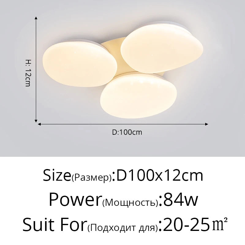 Plafonnier led de style nordique avec simplicité créative Noé Symphonie - Esprit Épuré & Harmonie Intérieure