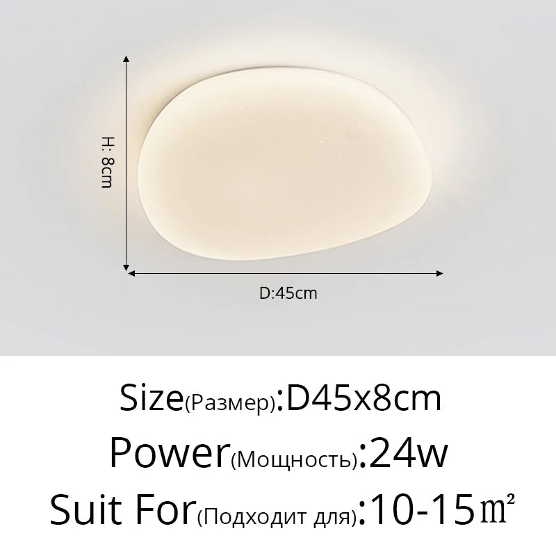 Plafonnier led de style nordique avec simplicité créative Noé Symphonie - Esprit Épuré & Harmonie Intérieure