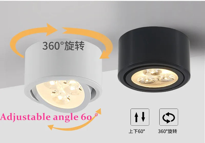 Plafonnier led de surface downlight smd5730 pour éclairage intérieur Lionel Rumeur en Aluminium - Simplicité & Caractère au Quotidien