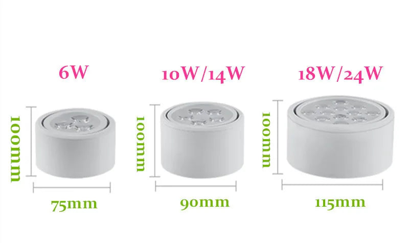 Plafonnier led de surface downlight smd5730 pour éclairage intérieur Lionel Rumeur en Aluminium - Simplicité & Caractère au Quotidien