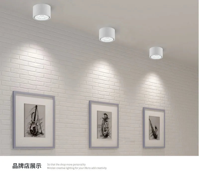 Plafonnier led de surface downlight smd5730 pour éclairage intérieur Lionel Rumeur en Aluminium - Simplicité & Caractère au Quotidien
