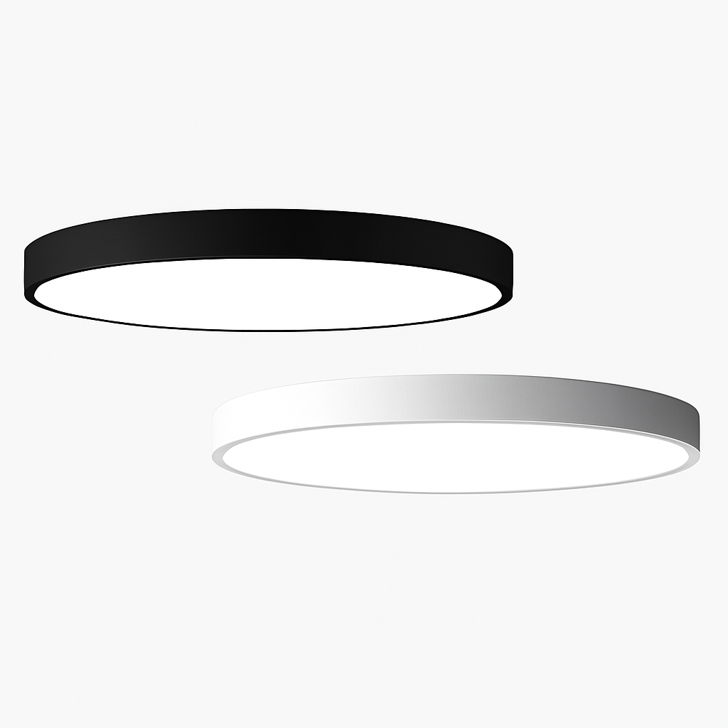 Plafonnier LED design arrondi et plat (plusieurs tailles) Raphaël Interlude - Une Touche Élégante dans le Décor