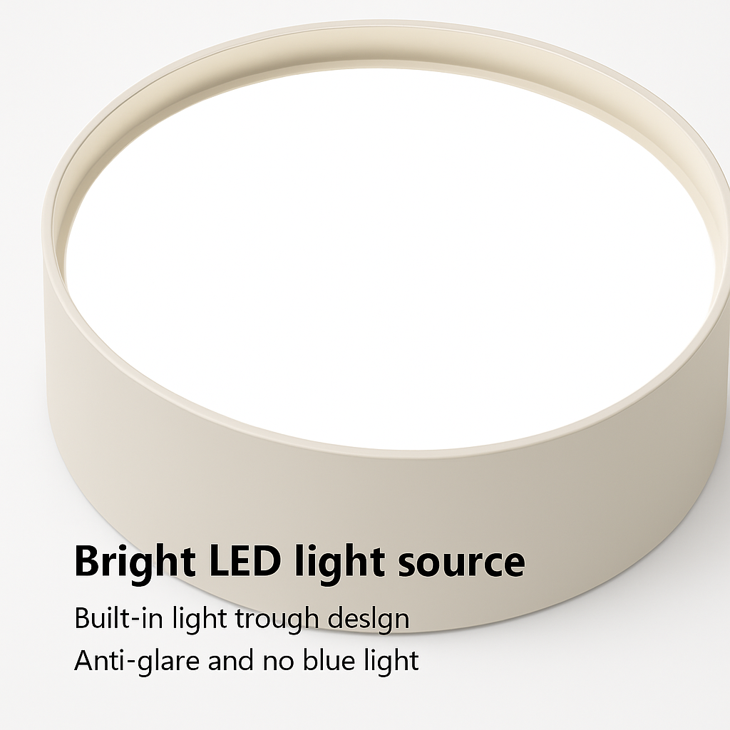 Plafonnier LED design décorative led noir blanc Célia Ouverture en Métal - Une Présence Décorative Affirmée