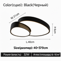 Plafonnier LED design décorative led noir blanc Célia Ouverture en Métal - Une Présence Décorative Affirmée