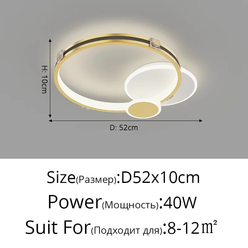 Plafonnier led design idéal pour tous les espaces intérieurs Maxence Clarté en Aluminium - Lignes Dessinées & Décor Raffiné