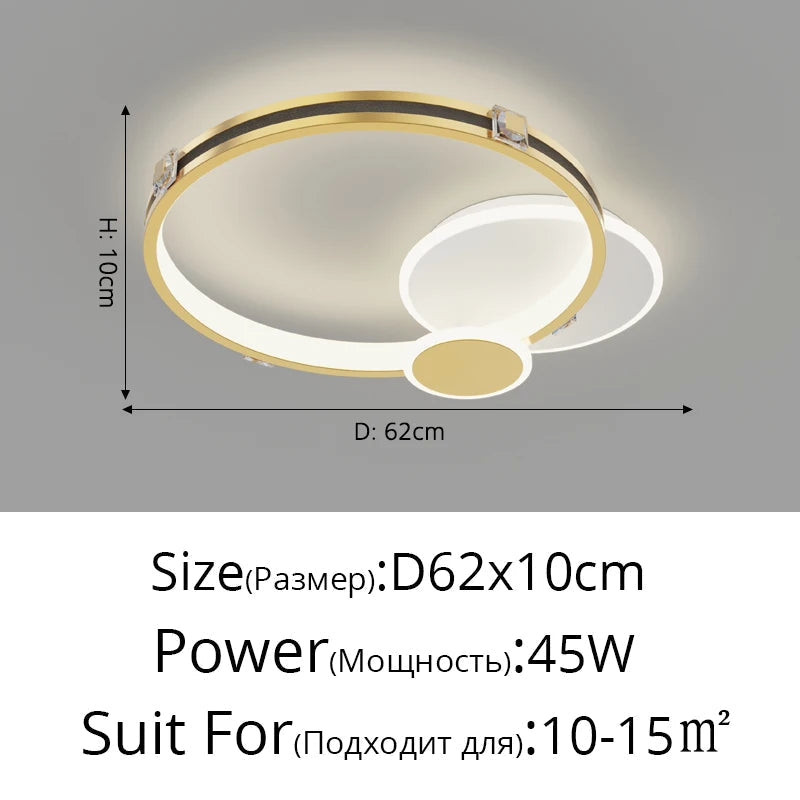 Plafonnier led design idéal pour tous les espaces intérieurs Maxence Clarté en Aluminium - Lignes Dessinées & Décor Raffiné