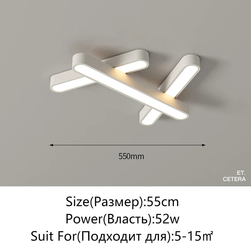Plafonnier led design moderne luminaire décoratif d'intérieur éclairage led Élisa Solstice - Une Note Actuelle dans le Décor