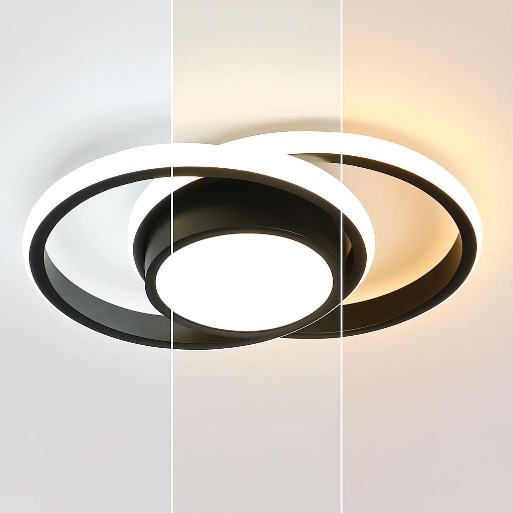 Plafonnier led design moderne pour décoration intérieure Zélie Lisière - Présence Moderne & Harmonie Intérieure