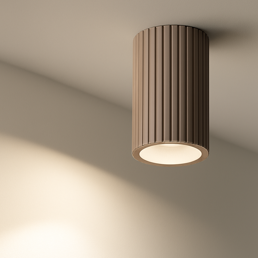 Plafonnier led design nordique moderne Faustine Onde - Une Présence Sobre et Élégante