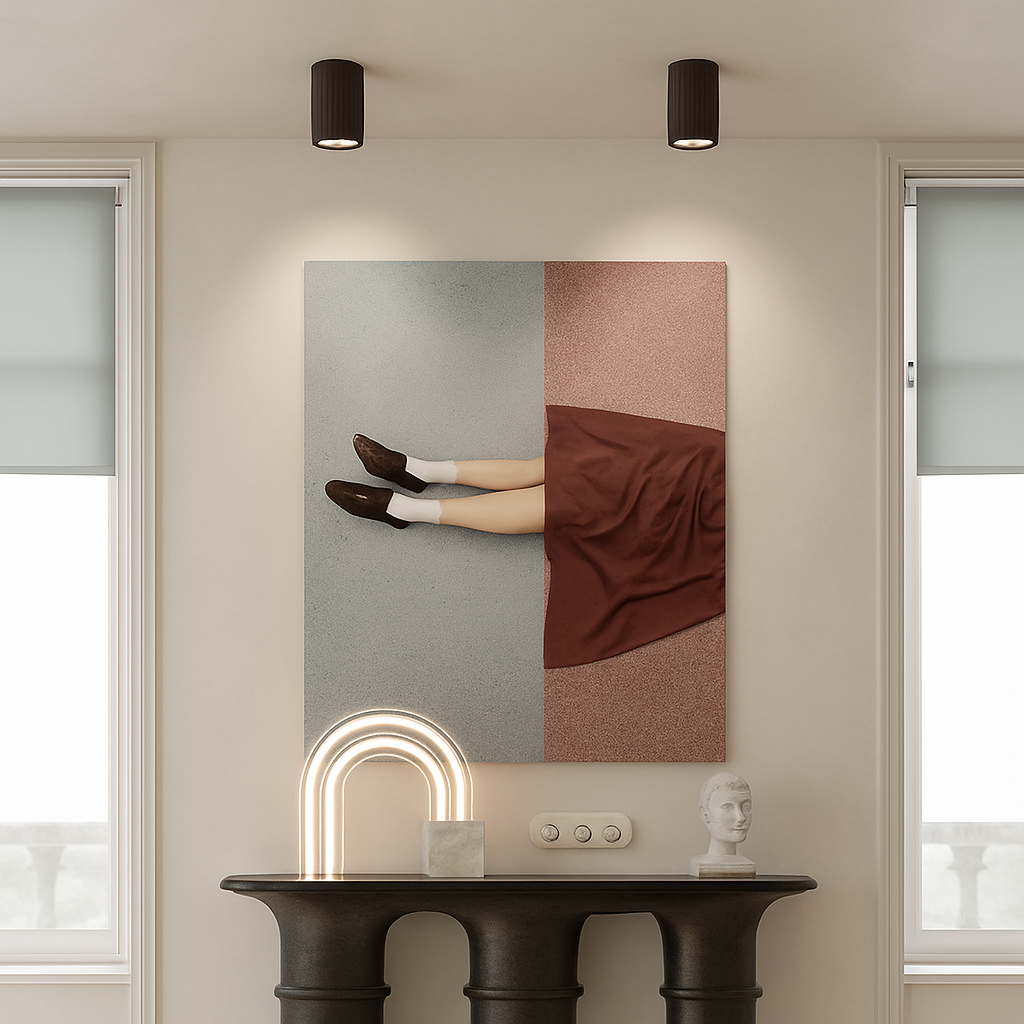 Plafonnier led design nordique moderne Faustine Onde - Une Présence Sobre et Élégante