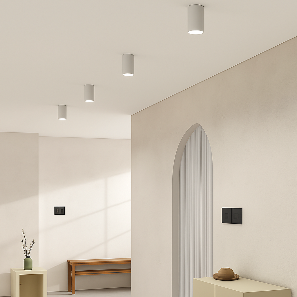 Plafonnier led design nordique moderne Faustine Onde - Une Présence Sobre et Élégante