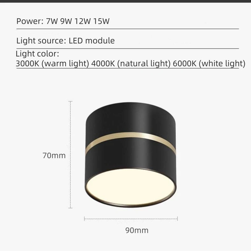 Plafonnier — LED design nordique moderne dimmable pour intérieur