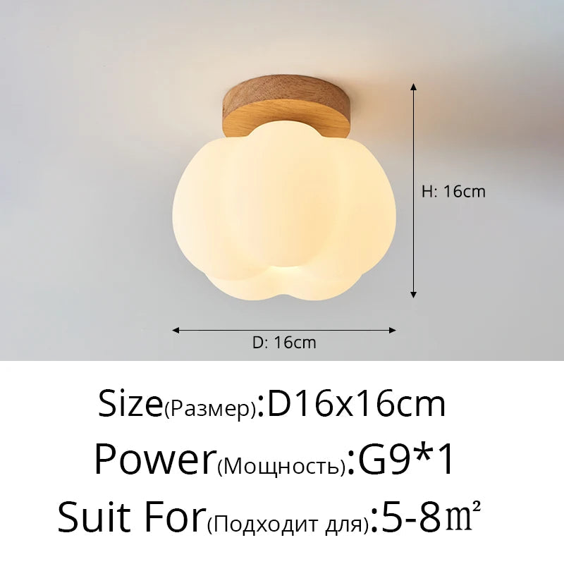 Plafonnier — LED design nordique moderne en forme de fleur de citrouille
