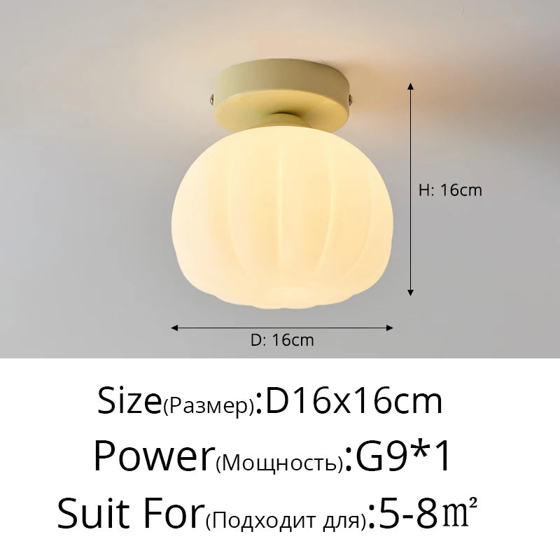 Plafonnier — LED design nordique moderne en forme de fleur de citrouille