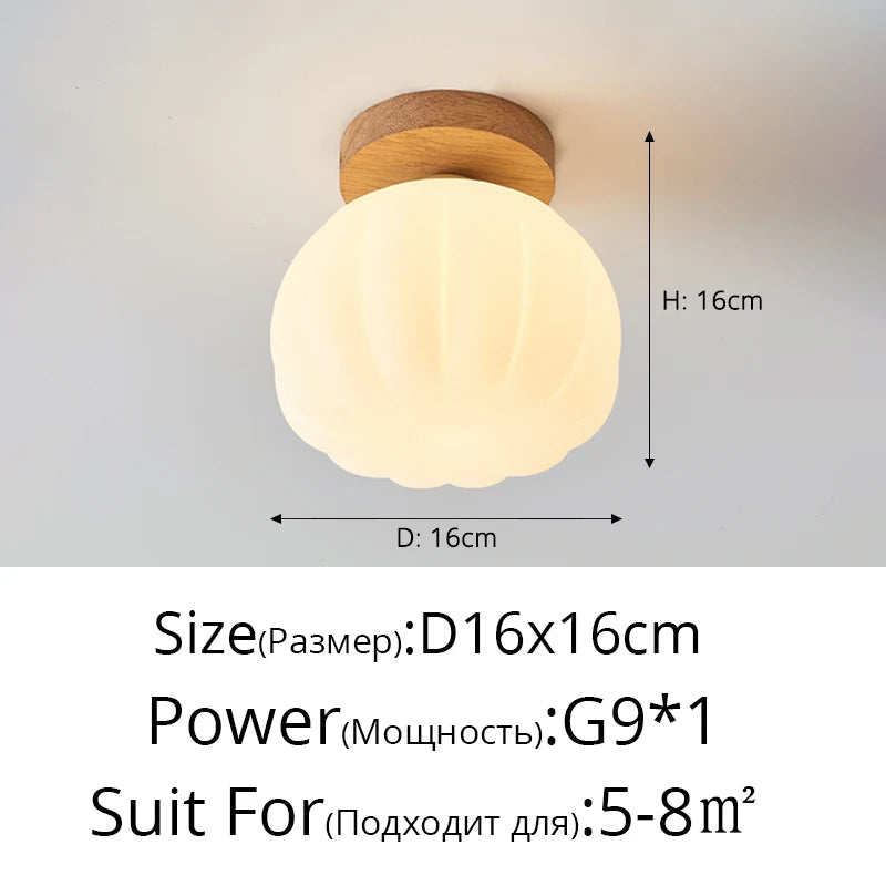 Plafonnier — LED design nordique moderne en forme de fleur de citrouille