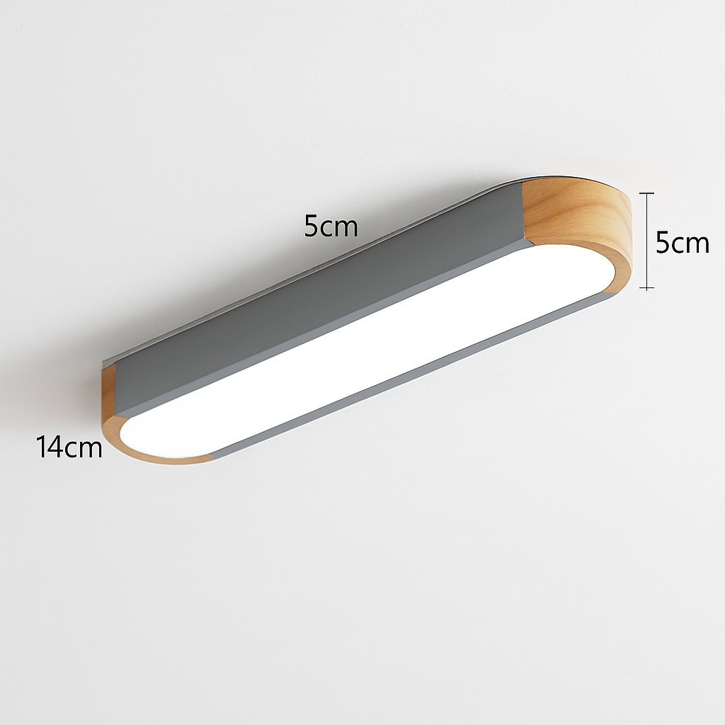 Plafonnier — LED dimmable en bois pour divers espaces