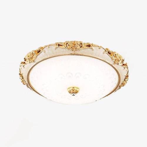 Plafonnier — LED en acrylique rond avec dorures