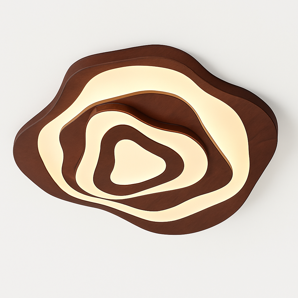 Plafonnier — LED en bois design japonais moderne irrégulier décoratif
