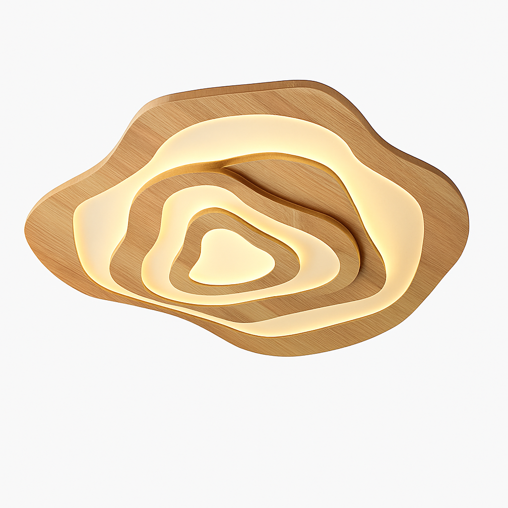 Plafonnier — LED en bois design japonais moderne irrégulier décoratif