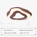 Plafonnier — LED en bois design nordique avec télécommande