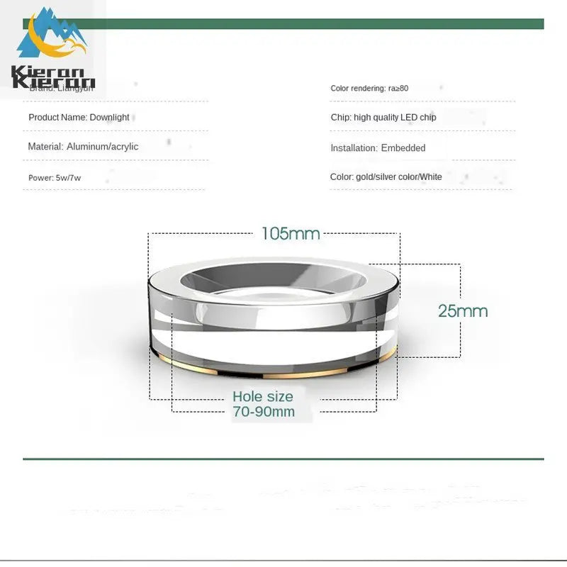 Plafonnier led en cristal spot intégré luminaires Bertille Respire - Jeux de Reflets & Présence Raffinée