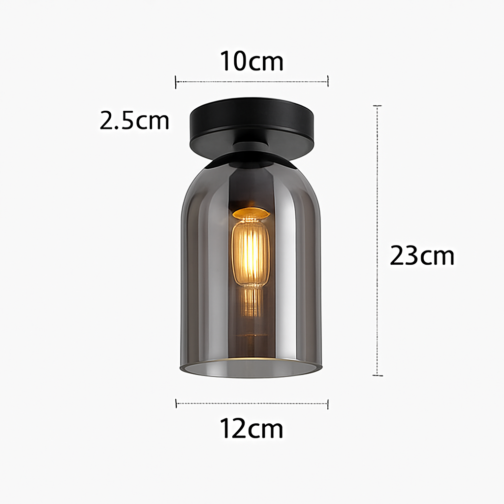 Plafonnier LED en verre au design moderne Marine Résonance - Jeux de Reflets & Harmonie Intérieure