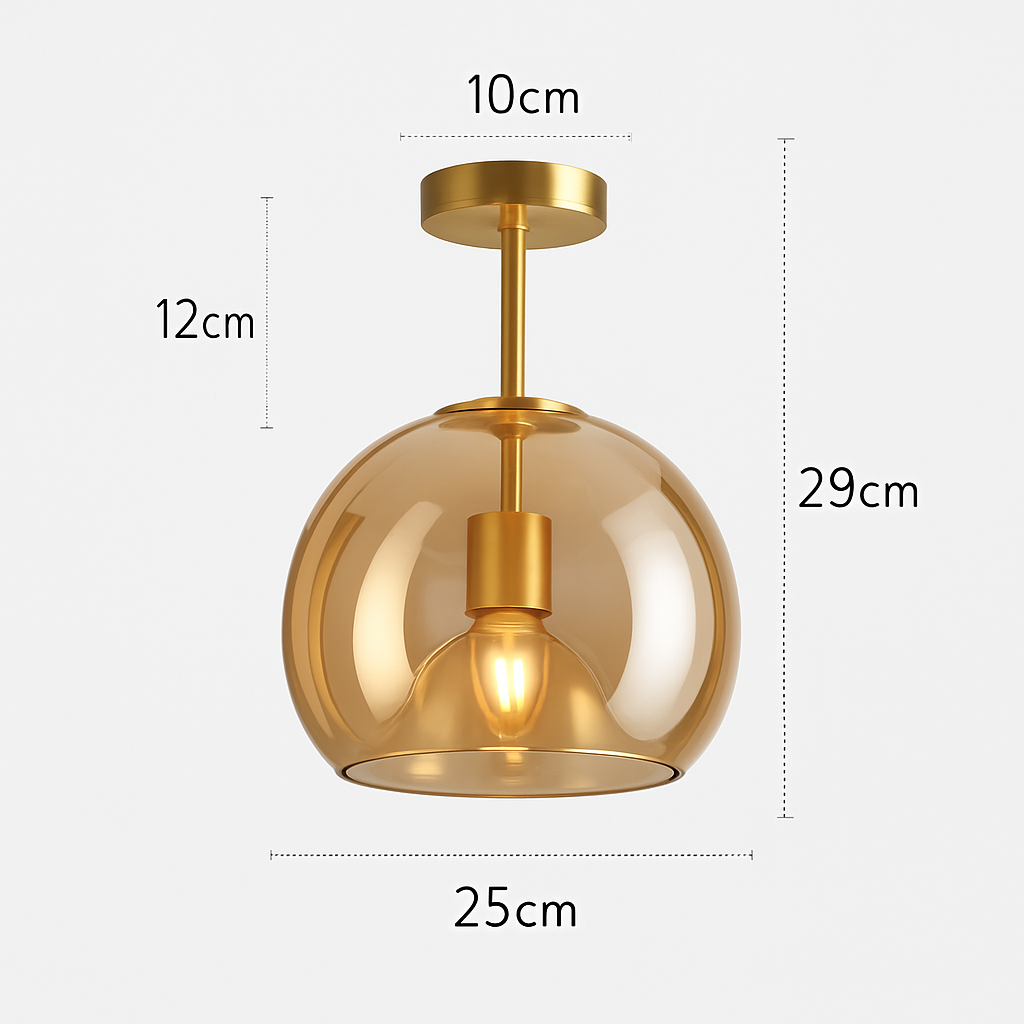 Plafonnier LED en verre au design moderne Marine Résonance - Jeux de Reflets & Harmonie Intérieure