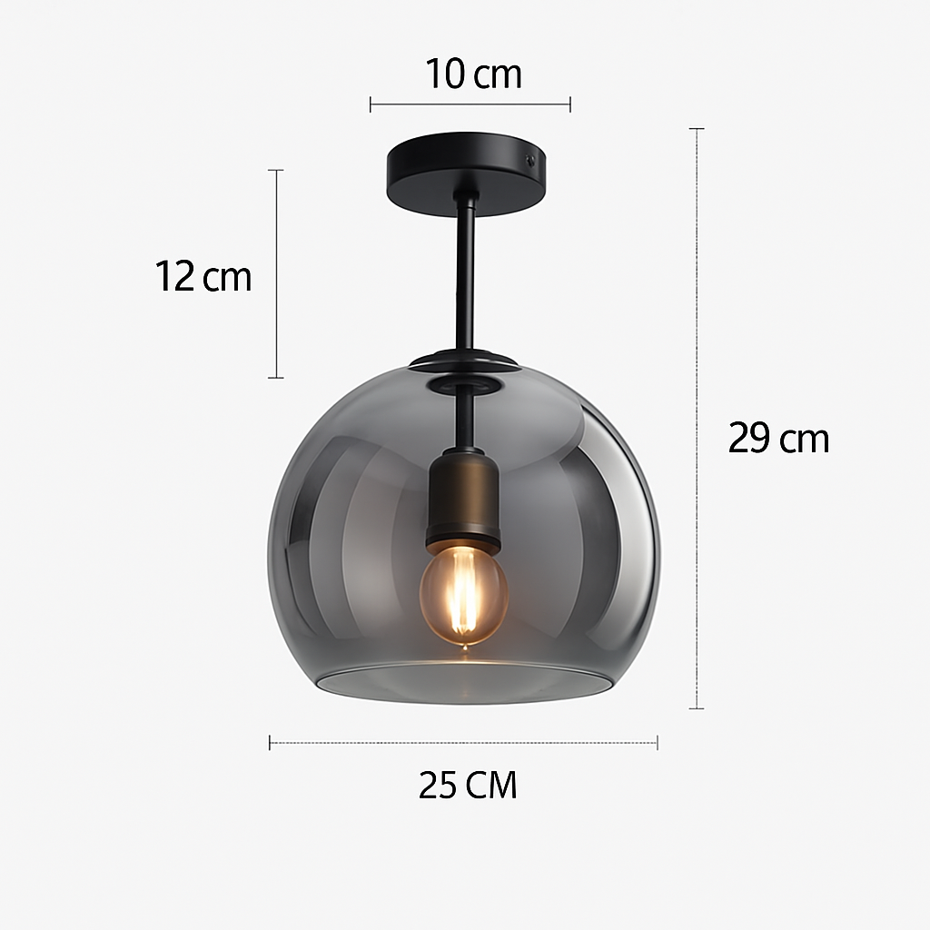 Plafonnier LED en verre au design moderne Marine Résonance - Jeux de Reflets & Harmonie Intérieure