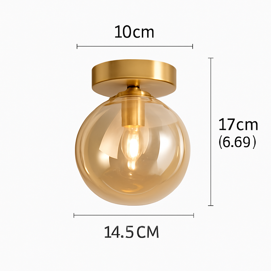 Plafonnier LED en verre au design moderne Marine Résonance - Jeux de Reflets & Harmonie Intérieure