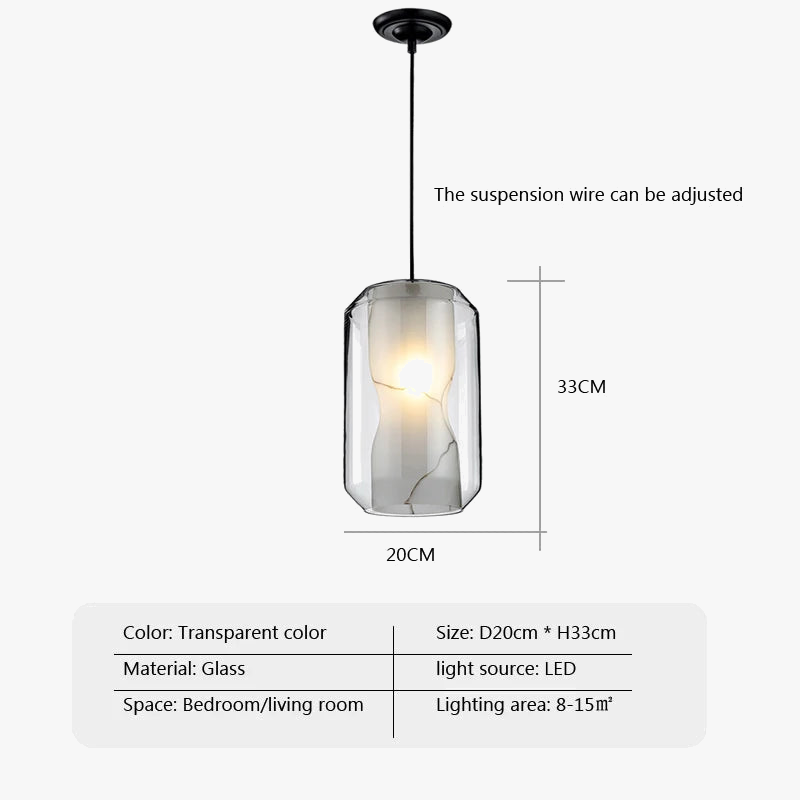 Plafonnier led en verre design nordique simple luminaire décoratif intérieur Lazare Voile - Reflets Subtils & Décor Raffiné