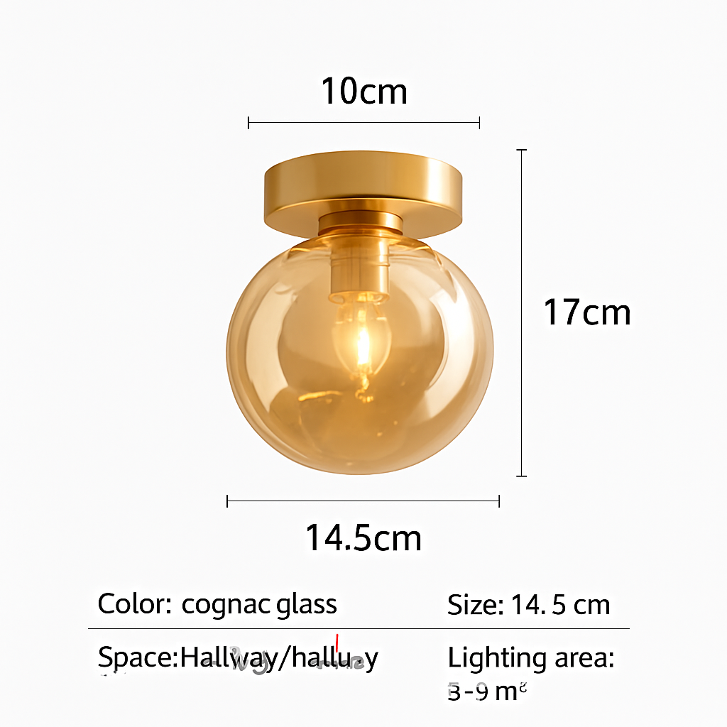 Plafonnier LED en verre minimaliste moderne Félix Finesse - Le Charme du Verre dans le Décor