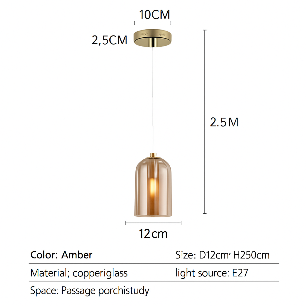 Plafonnier LED en verre minimaliste moderne Félix Finesse - Le Charme du Verre dans le Décor