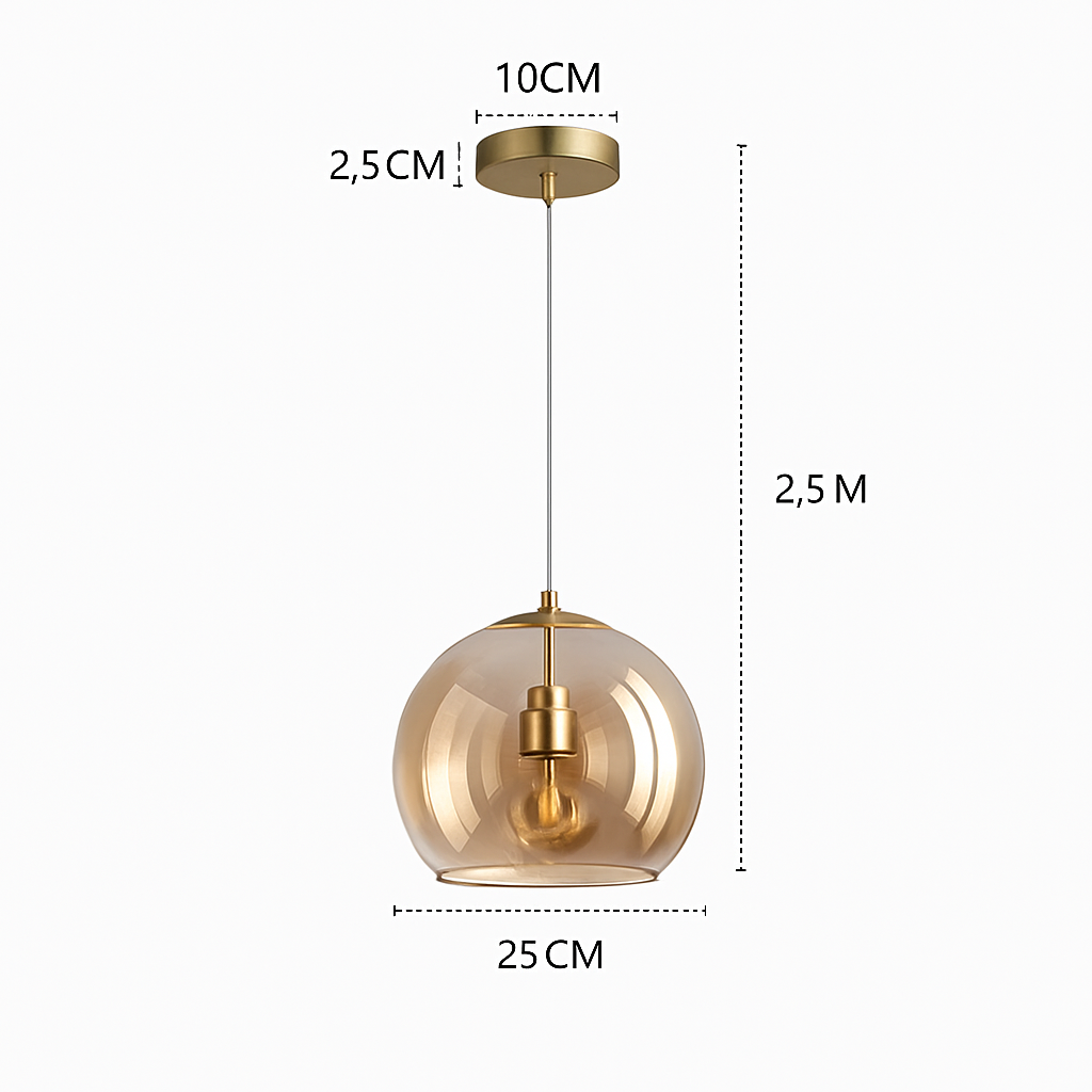 Plafonnier LED en verre minimaliste moderne Félix Finesse - Le Charme du Verre dans le Décor