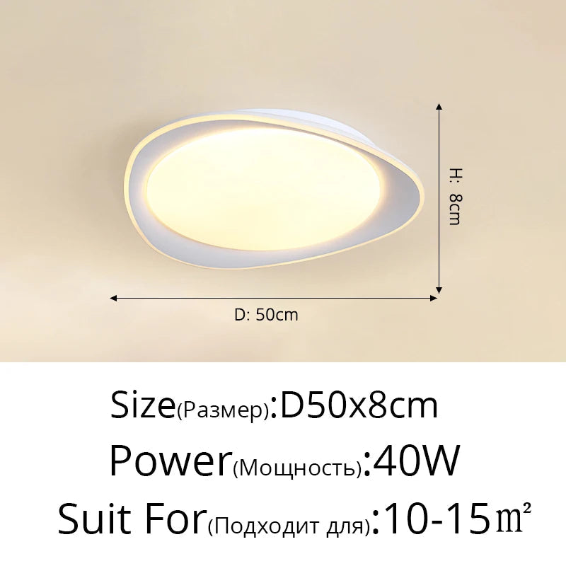 Plafonnier led encastré moderne simple et minimaliste Émilie Esquisse - Esprit Épuré & Harmonie Intérieure
