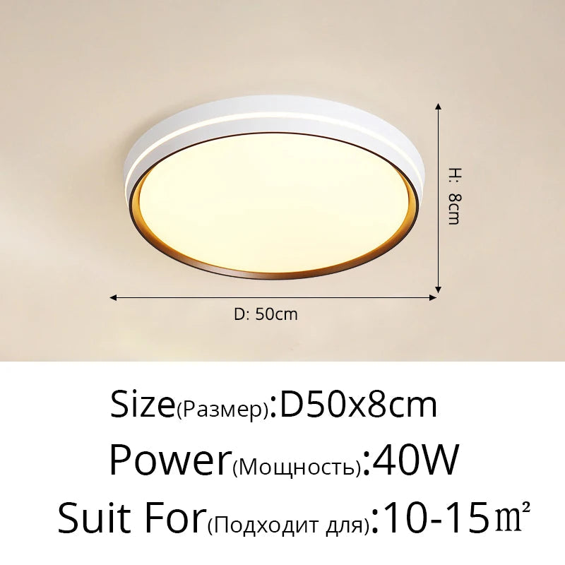 Plafonnier led encastré moderne simple et minimaliste Émilie Esquisse - Esprit Épuré & Harmonie Intérieure