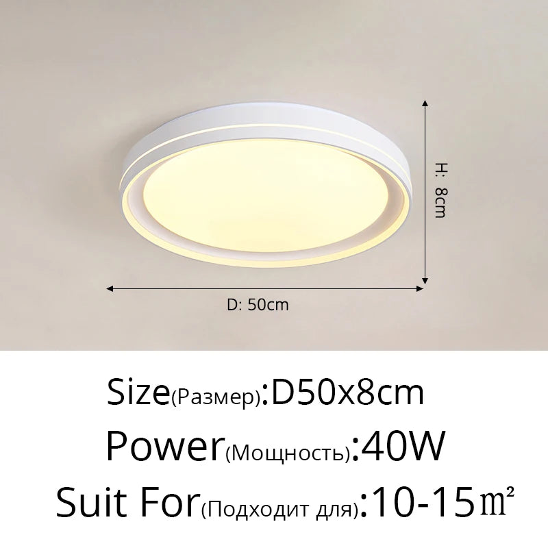 Plafonnier led encastré moderne simple et minimaliste Émilie Esquisse - Esprit Épuré & Harmonie Intérieure