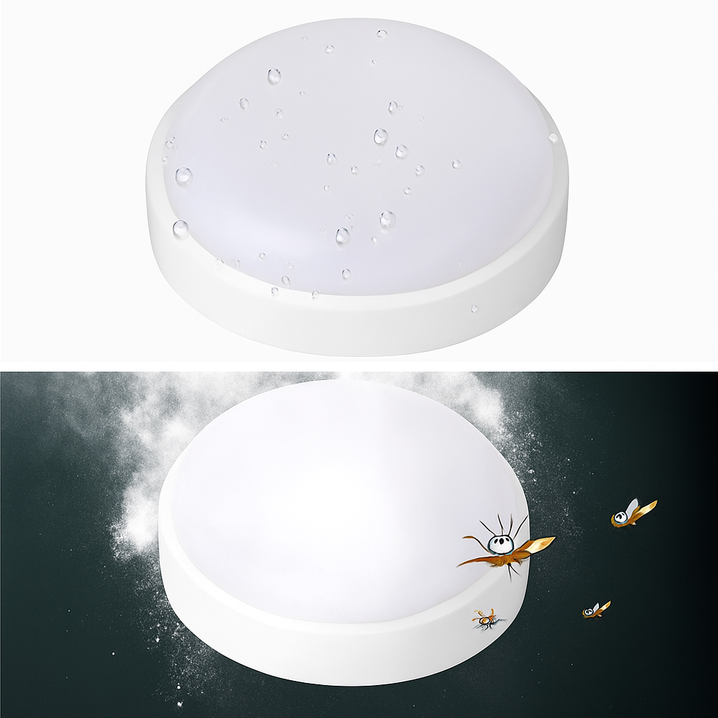 Plafonnier — LED extérieur moderne étanche rond montage en surface