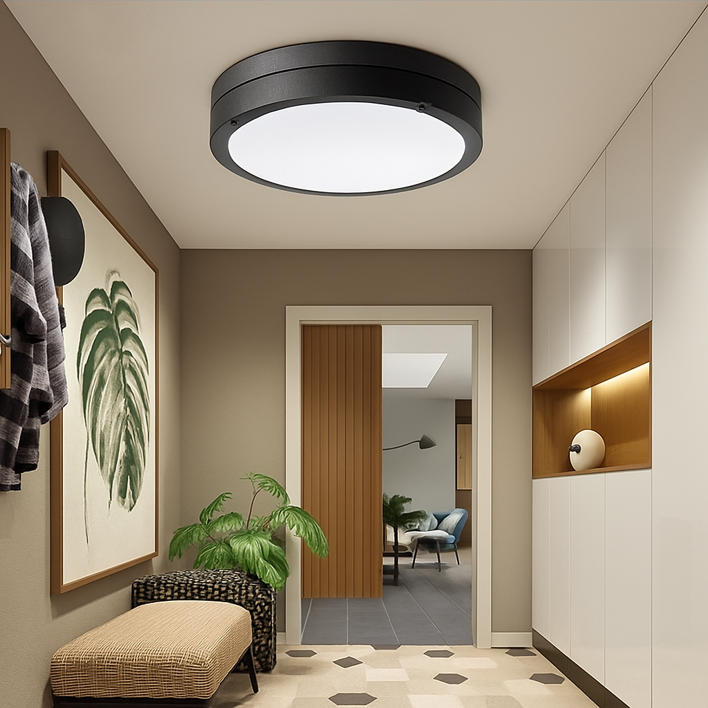 Plafonnier — LED extérieur moderne étanche rond montage en surface