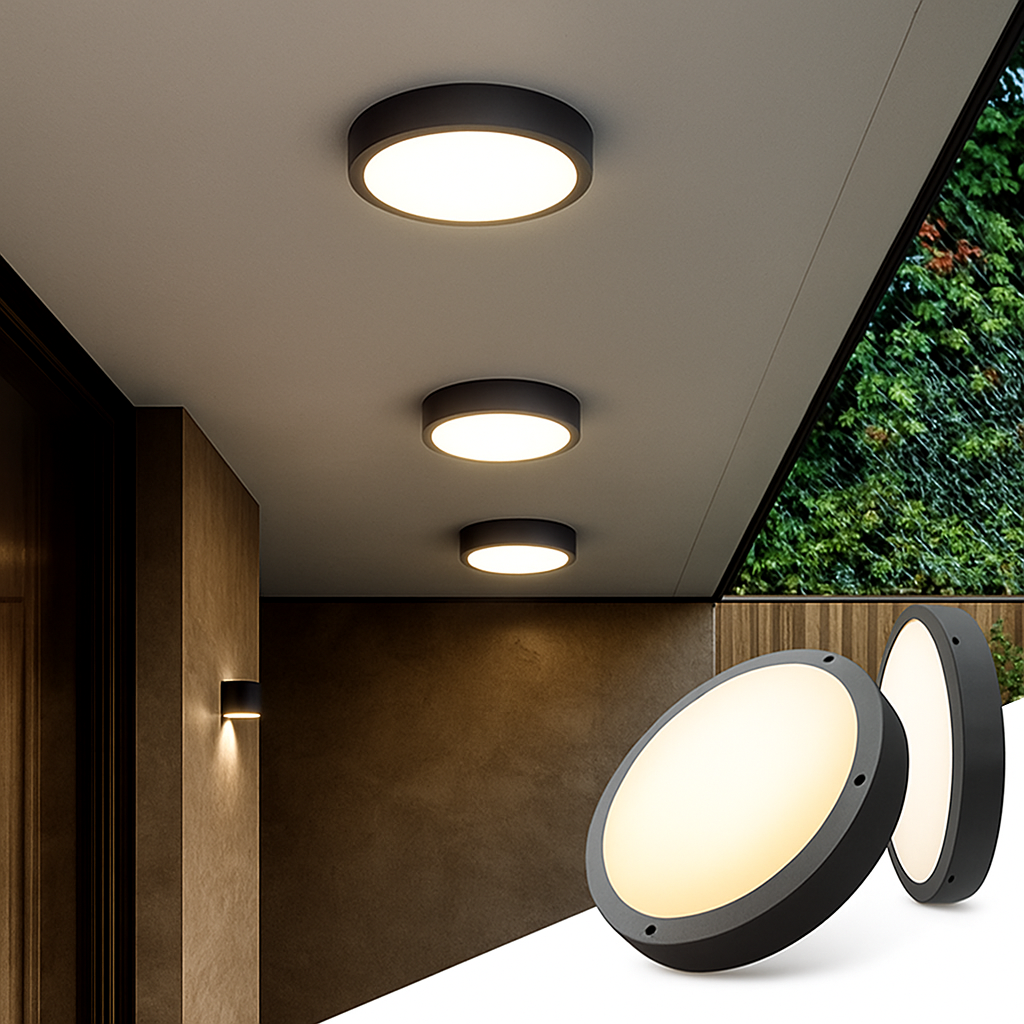 Plafonnier — LED extérieur étanche pour jardin et porche