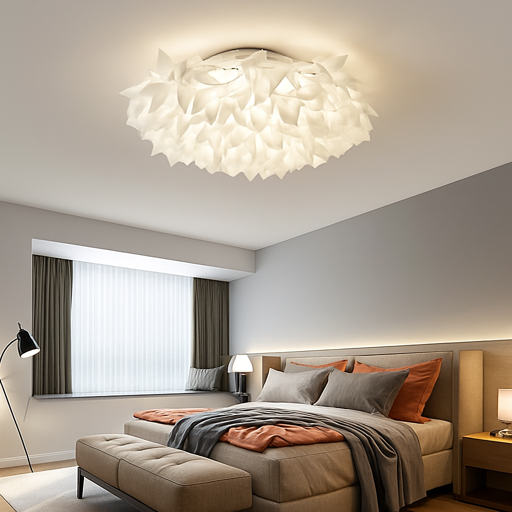 Plafonnier — LED fleur romantique avec télécommande gradation pvc