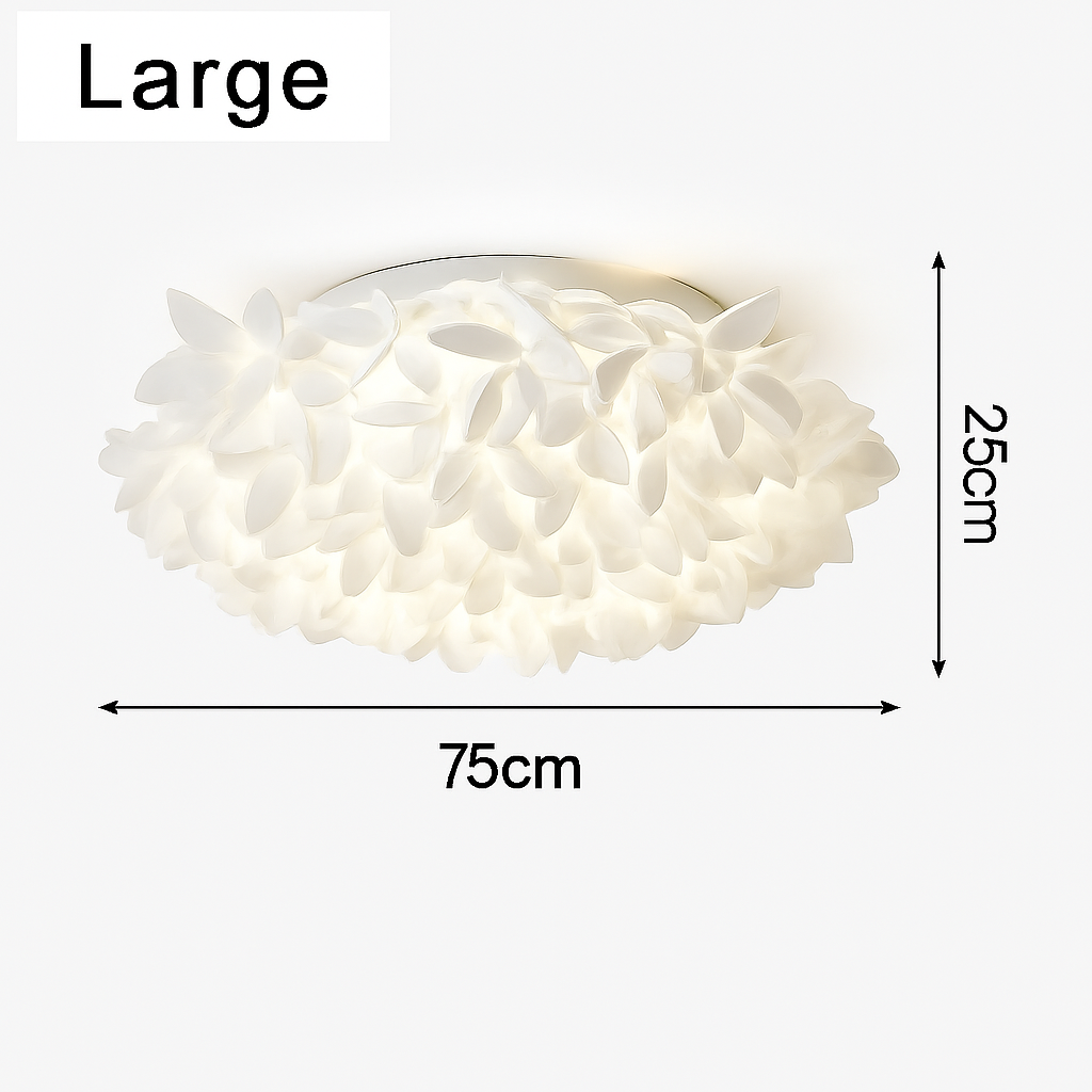 Plafonnier — LED fleur romantique avec télécommande gradation pvc