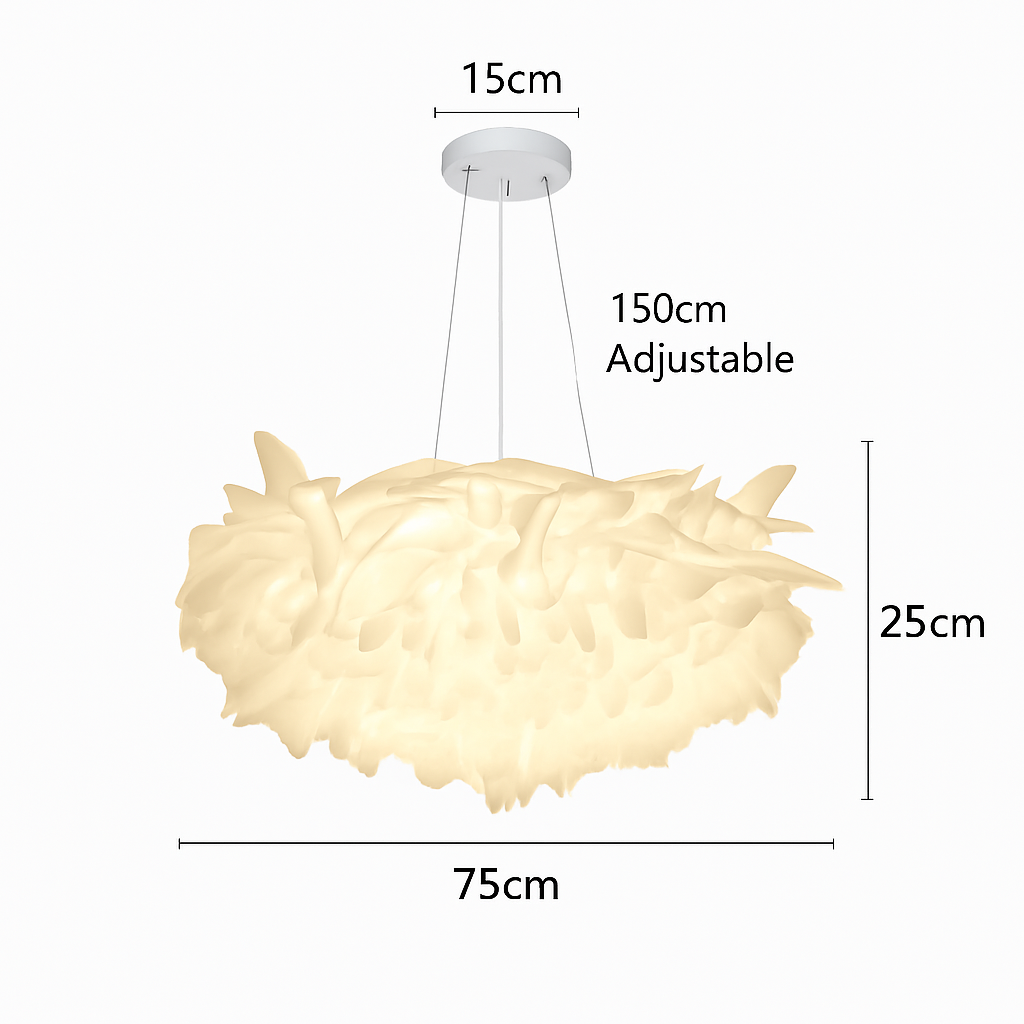 Plafonnier — LED fleur romantique avec télécommande gradation pvc
